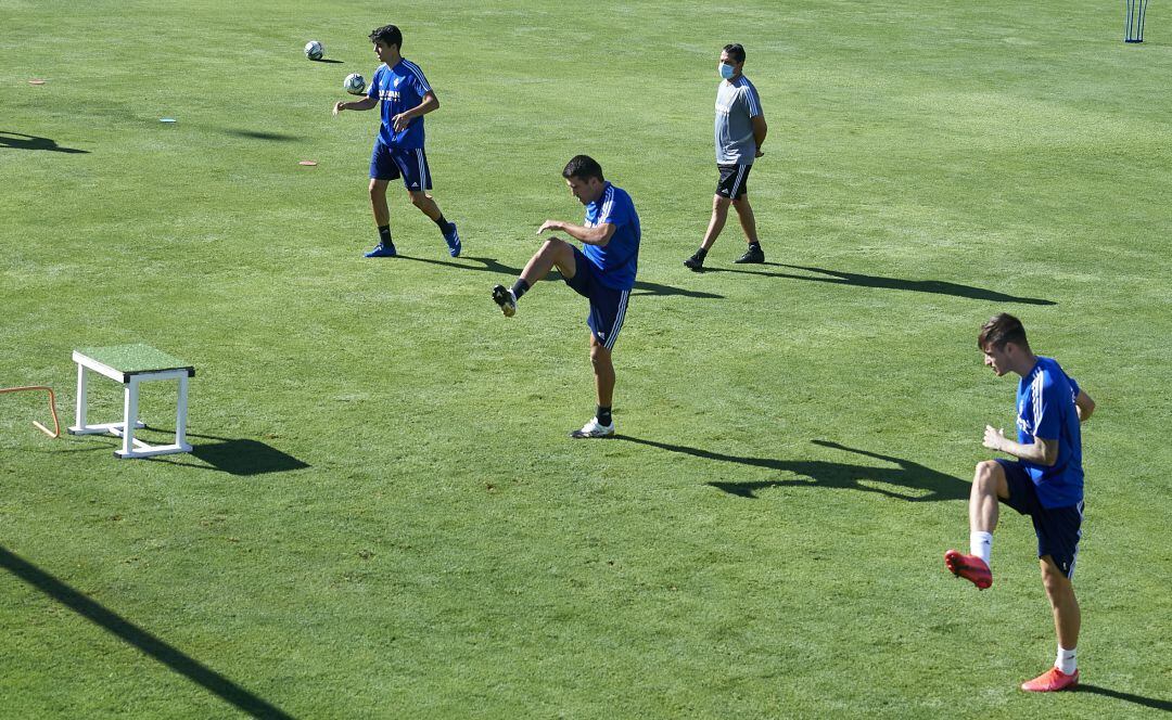 La plantilla del Real Zaragoza sigue entrenándose de manera individualizada