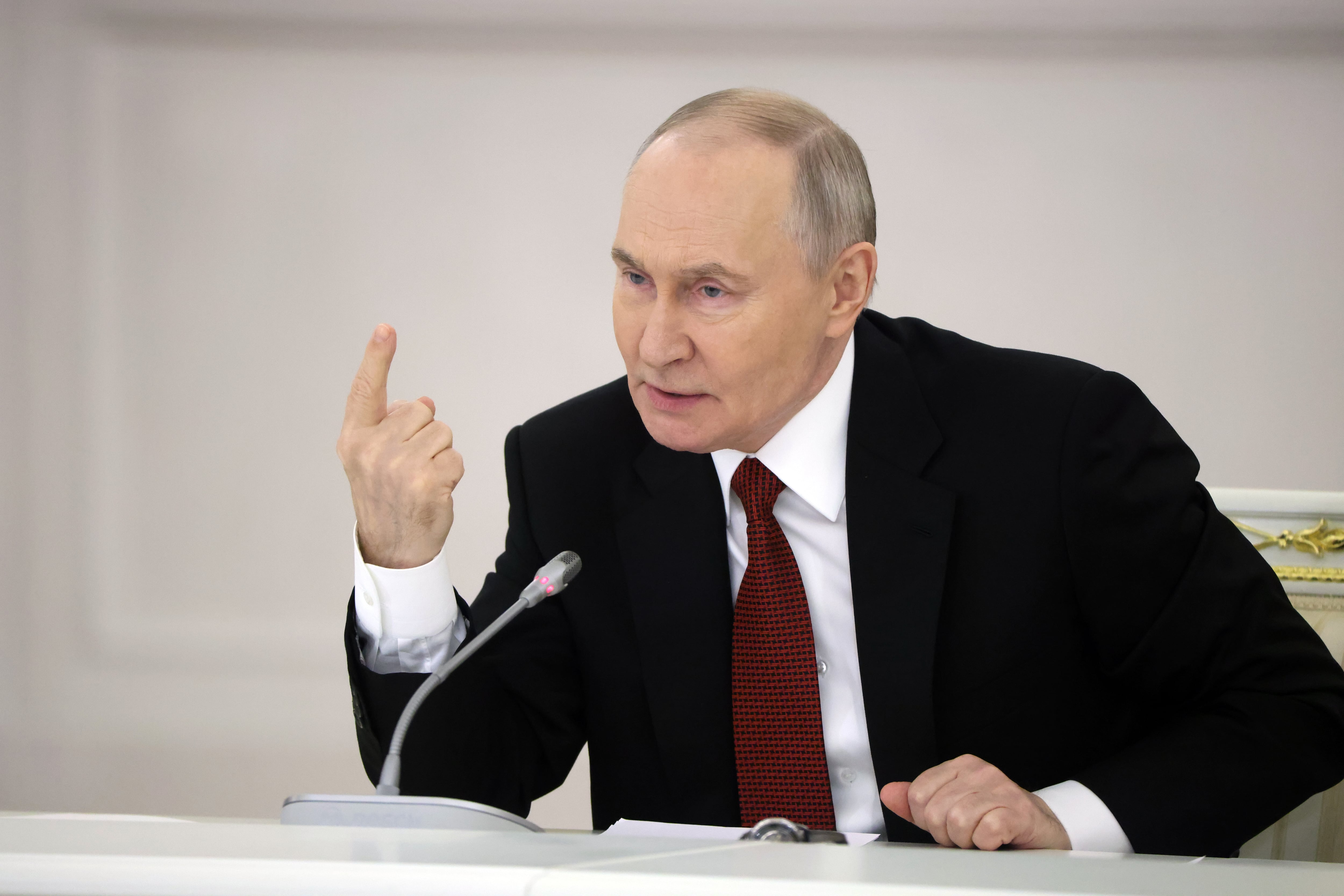 Vladimir Putin durante su intervención ante el Consejo de Estado de Rusia el pasado día de Navidad