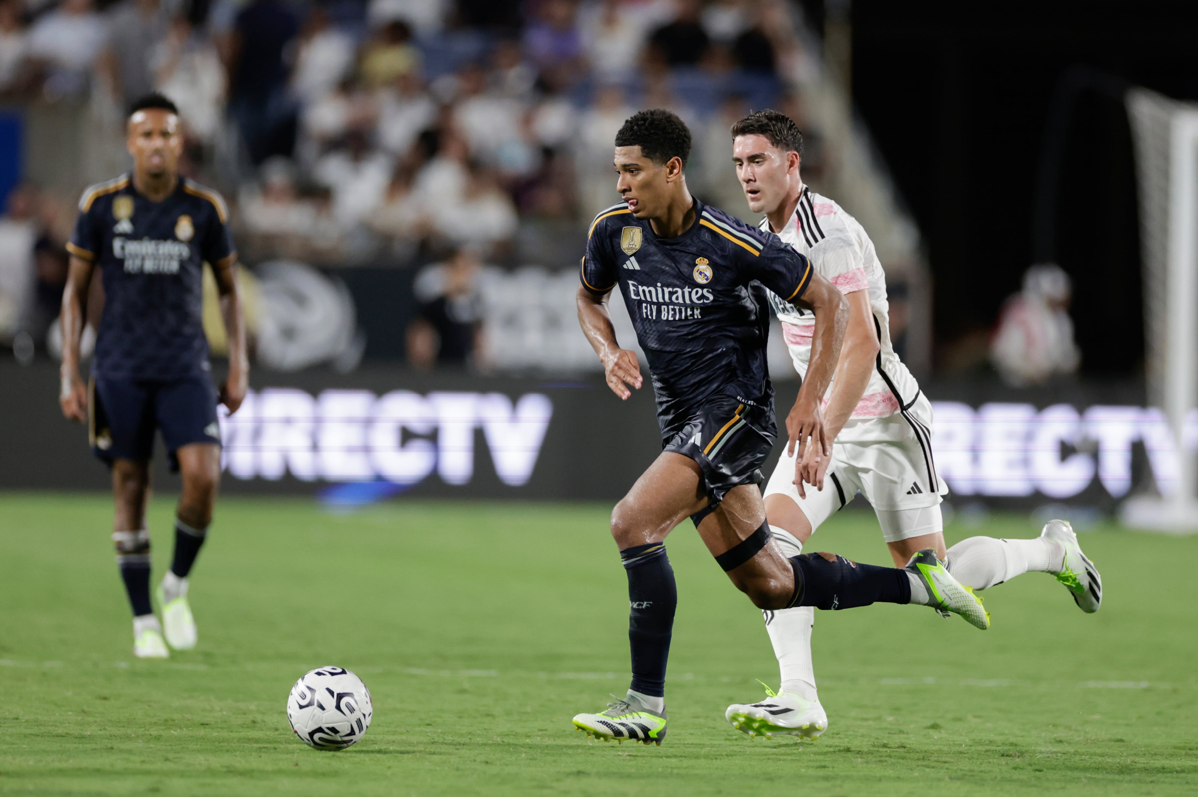 Jude Bellingham, durante el amistoso entre el Real Madrid y la Juventus. (Photo by David Rosenblum/Icon Sportswire via Getty Images)