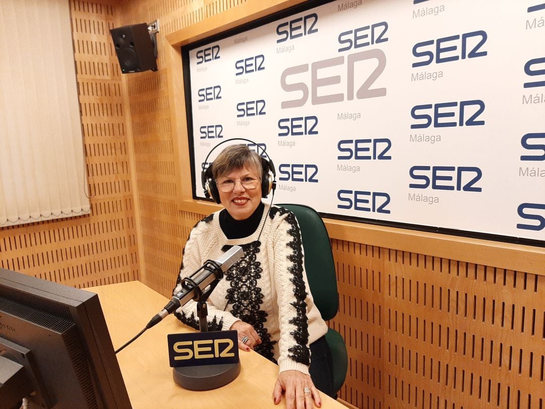 Toñi Sánchez en el estudio de Ser Málaga