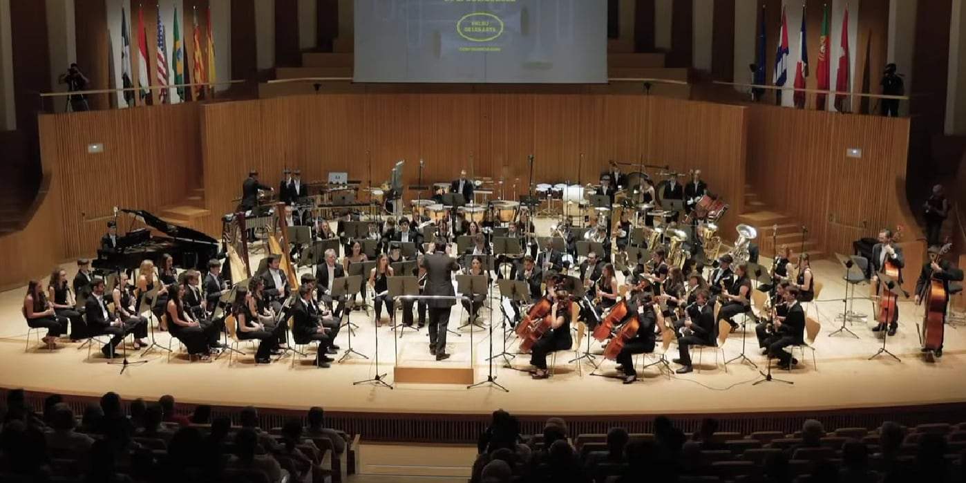 Imagen de una actuación de la Unión Musical San José de Calasanz de Castellón