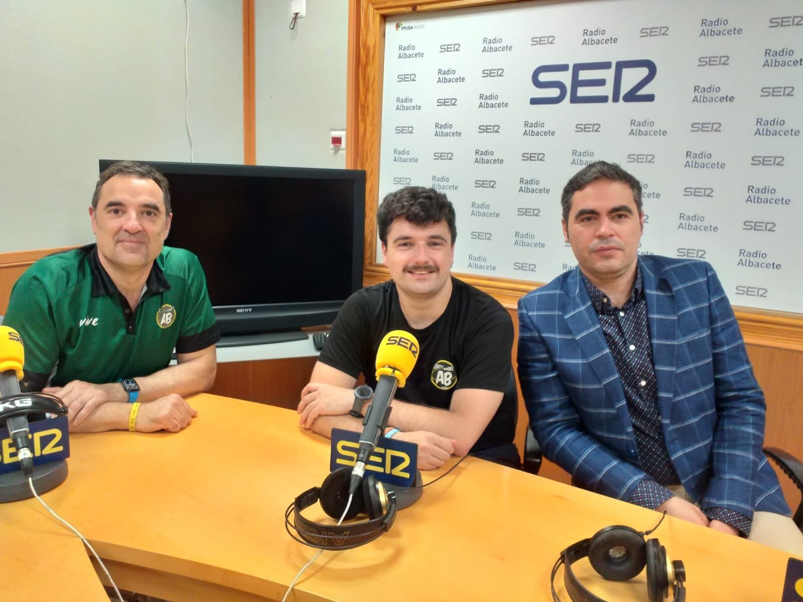 Jacinto Navarro, Rubén Córcoles y Pedro Torres, en Radio Albacete