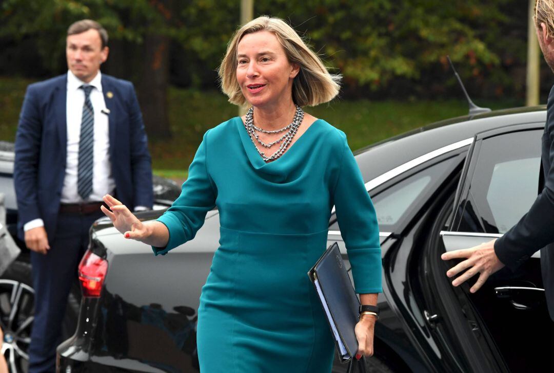 EU Foreign Ministers informal meeting in Helsinki 
 30 August 2019, Finland, Helsinki: High Representative of the Union for Foreign Affairs and Security Policy Federica Mogherini arrives to attend the second day of the Informal Meeting of EU Foreign Ministers. Photo: Jussi Nukari 
 
 
  