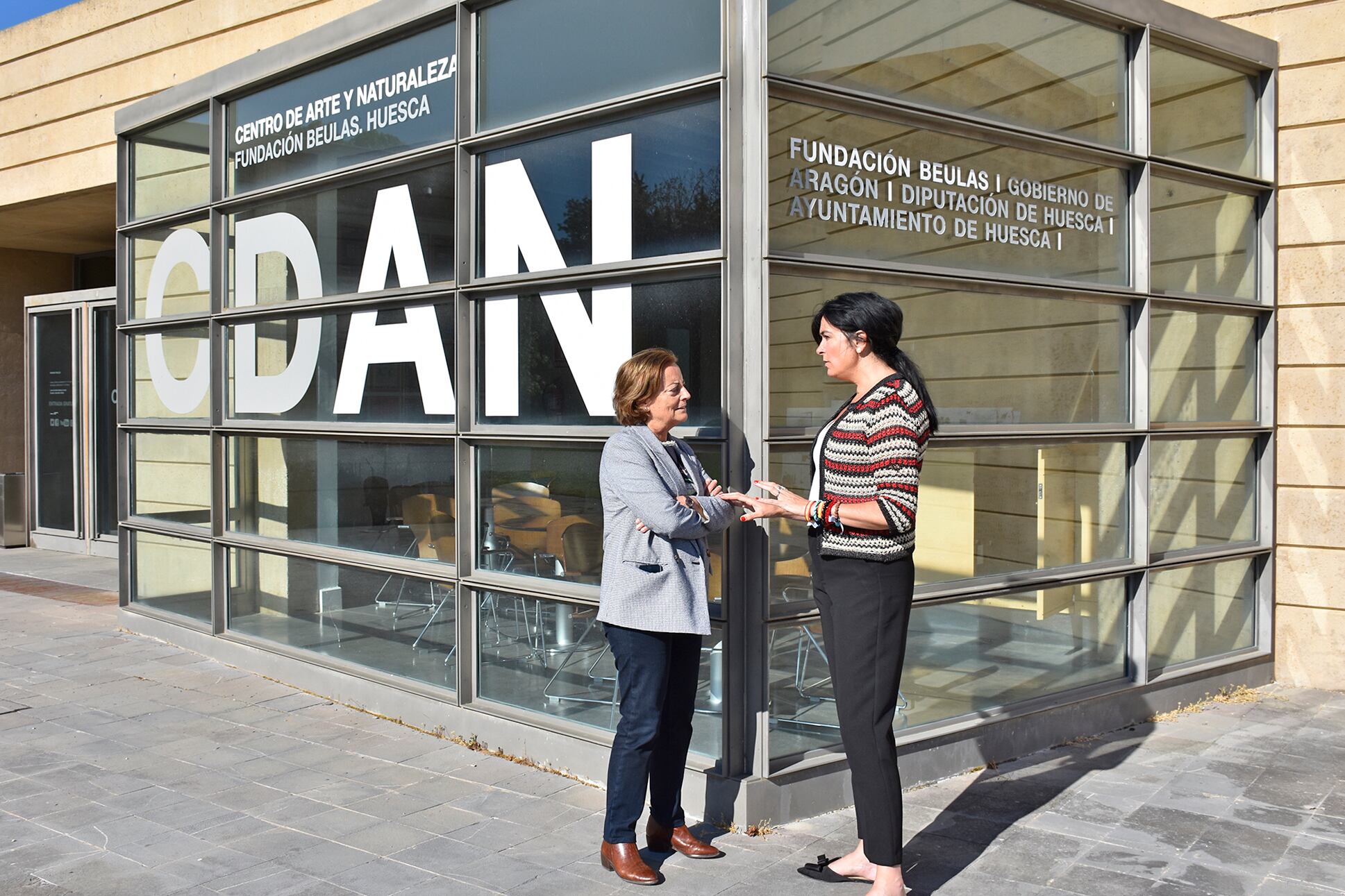 Lorena Orduna en su visita al CDAN.