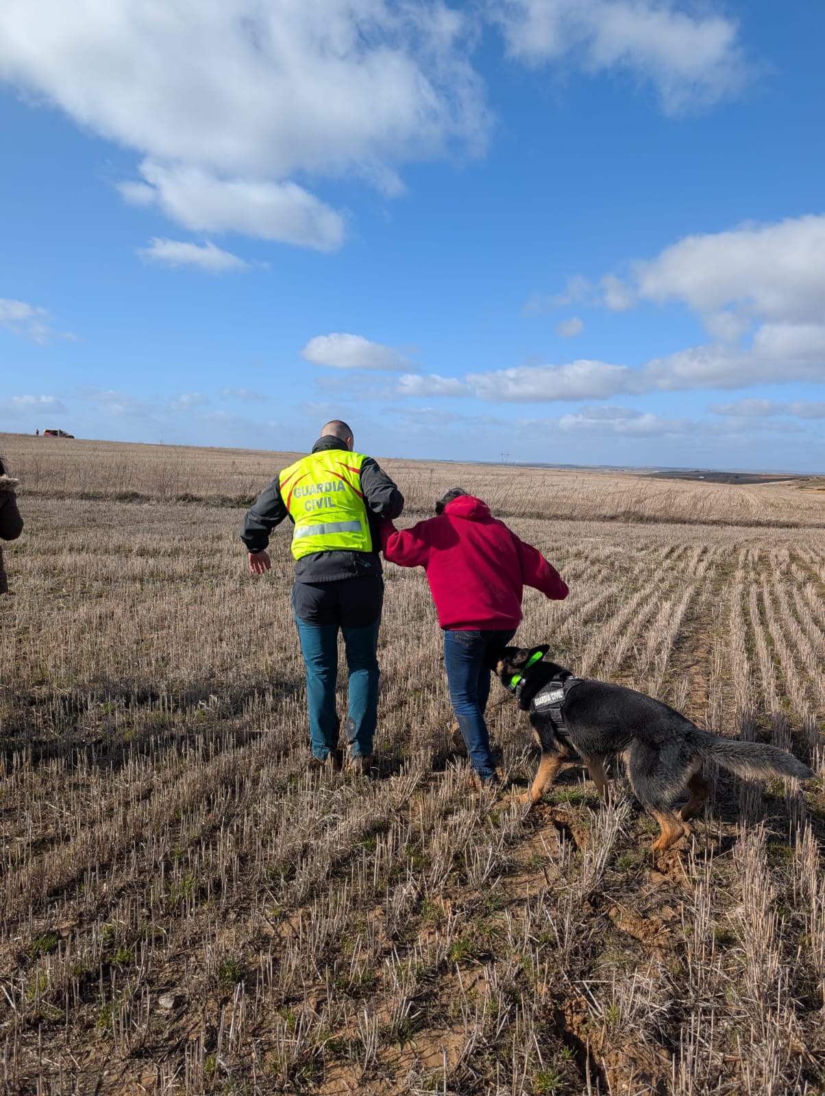 El Equipo cinológico de la Guardia Civil localiza a la mujer desaparecida en Zamora