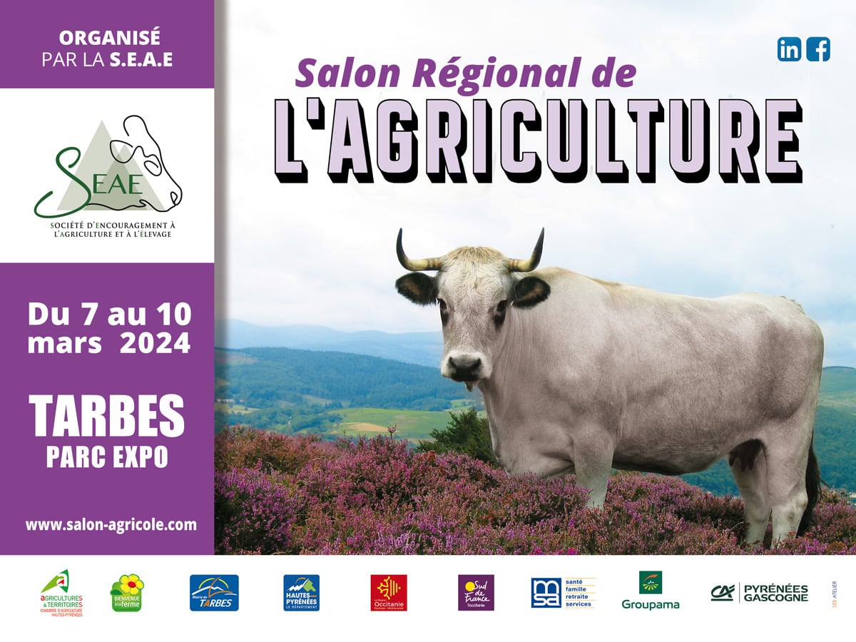 Cartel anunciador del Salón Agrícola de Tarbes