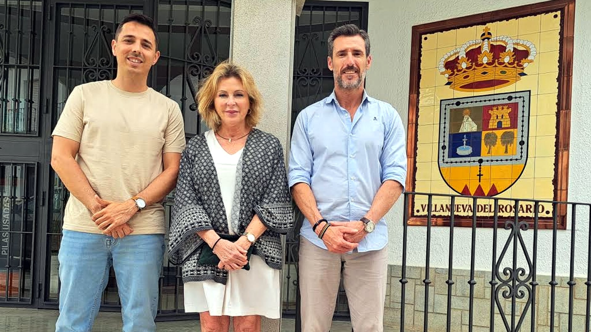 Visita de la delegada de Empleo en Málaga a Villanueva del Rosario