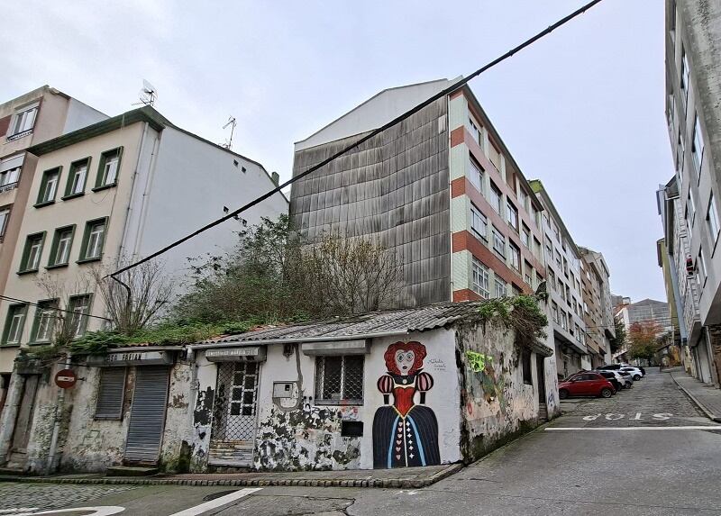 Imagen de los edificios 21 y 23 de la calle Gregorio Baudot Foto/Concello Ferrol