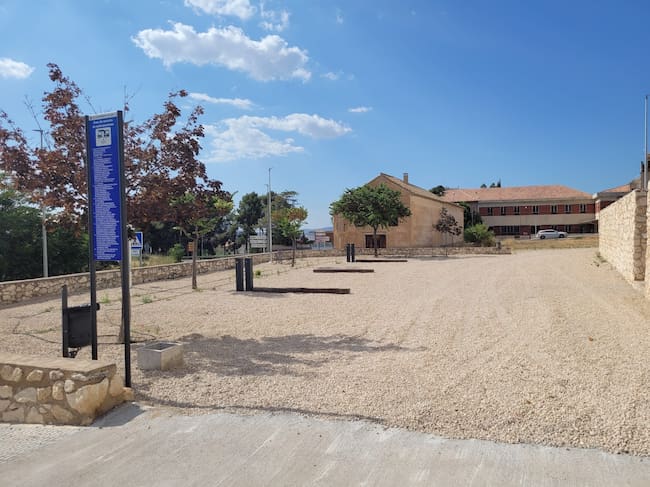 Aparcamiento de autocaravanas en Biar