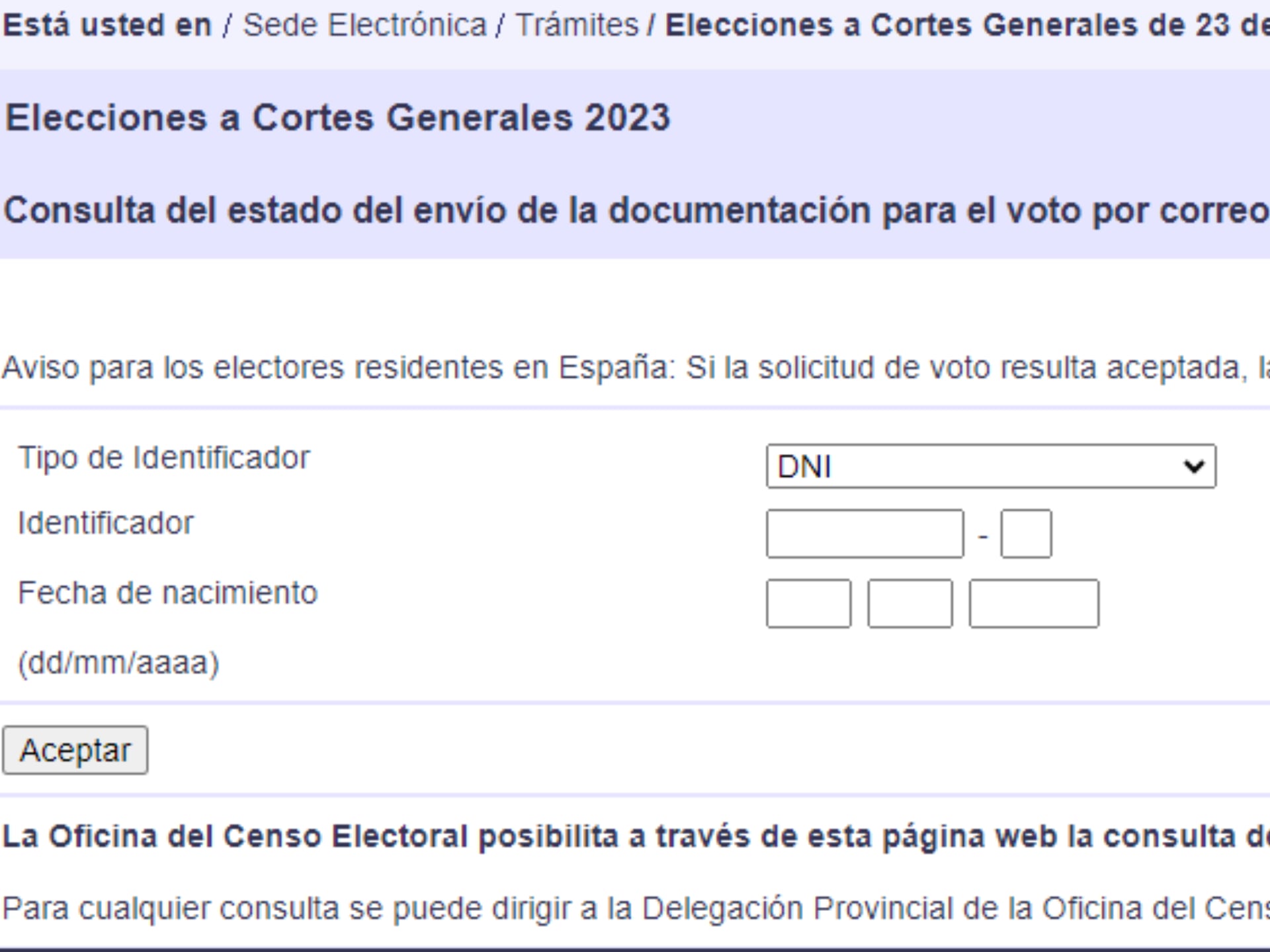 Así puedes comprobar el estado de la solicitud de tu voto por correo