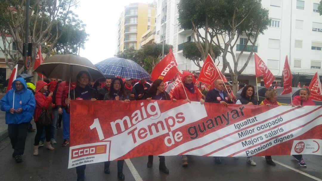 Imagen de archivo de la manifestación del primero de mayo del año pasado