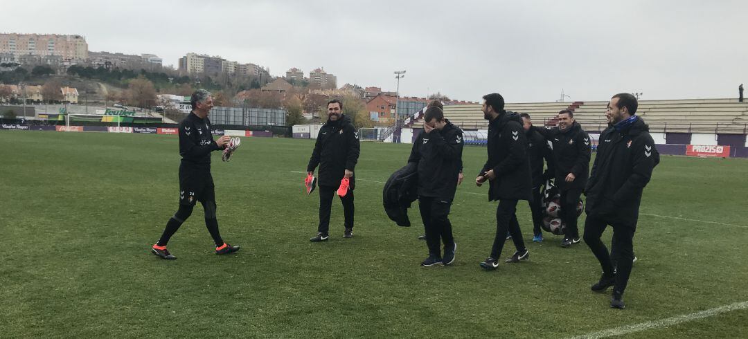 Sergio y su cuerpo técnico