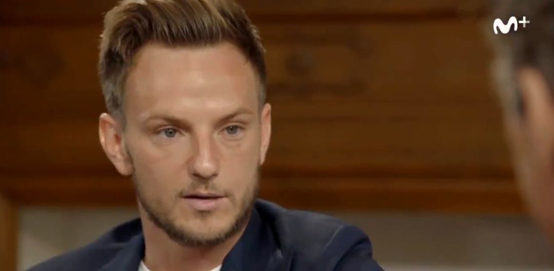 Ivan Rakitic, durante la entrevista con Jorge Valdano