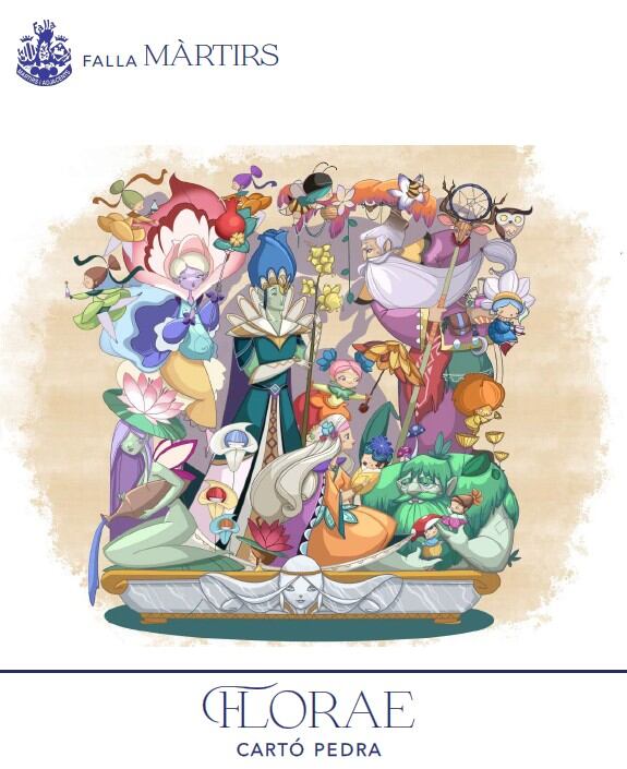 Monumento infantil de la Falla Màrtirs.