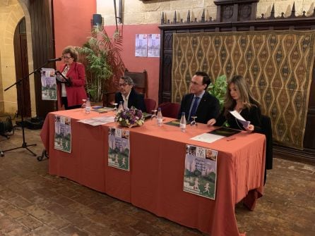 Acto de presentación del proyecto SHC con Sierra Luque, Juan Carlos Santé, Jose Carlos Gómez y Sheila Romera