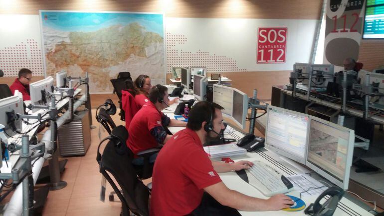 Centro de operaciones del Servicio de Emergencias 112.