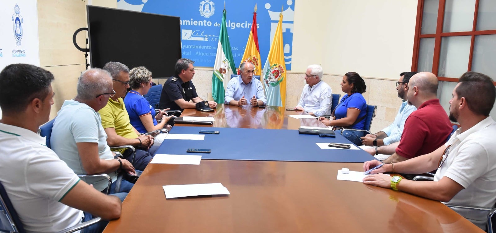 Reunión de los sindicatos policiales con el Gobierno municipal de Algeciras