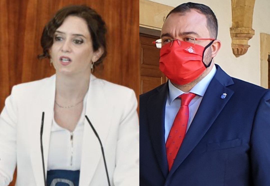 Isabel Díaz Ayuso y Adrián Barbón. 