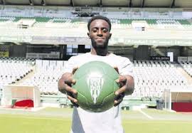 Diarra, el día de su presentación con el Córdoba en julio de 2022.