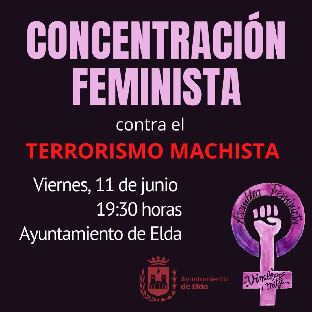 Concentración feminista en Elda 