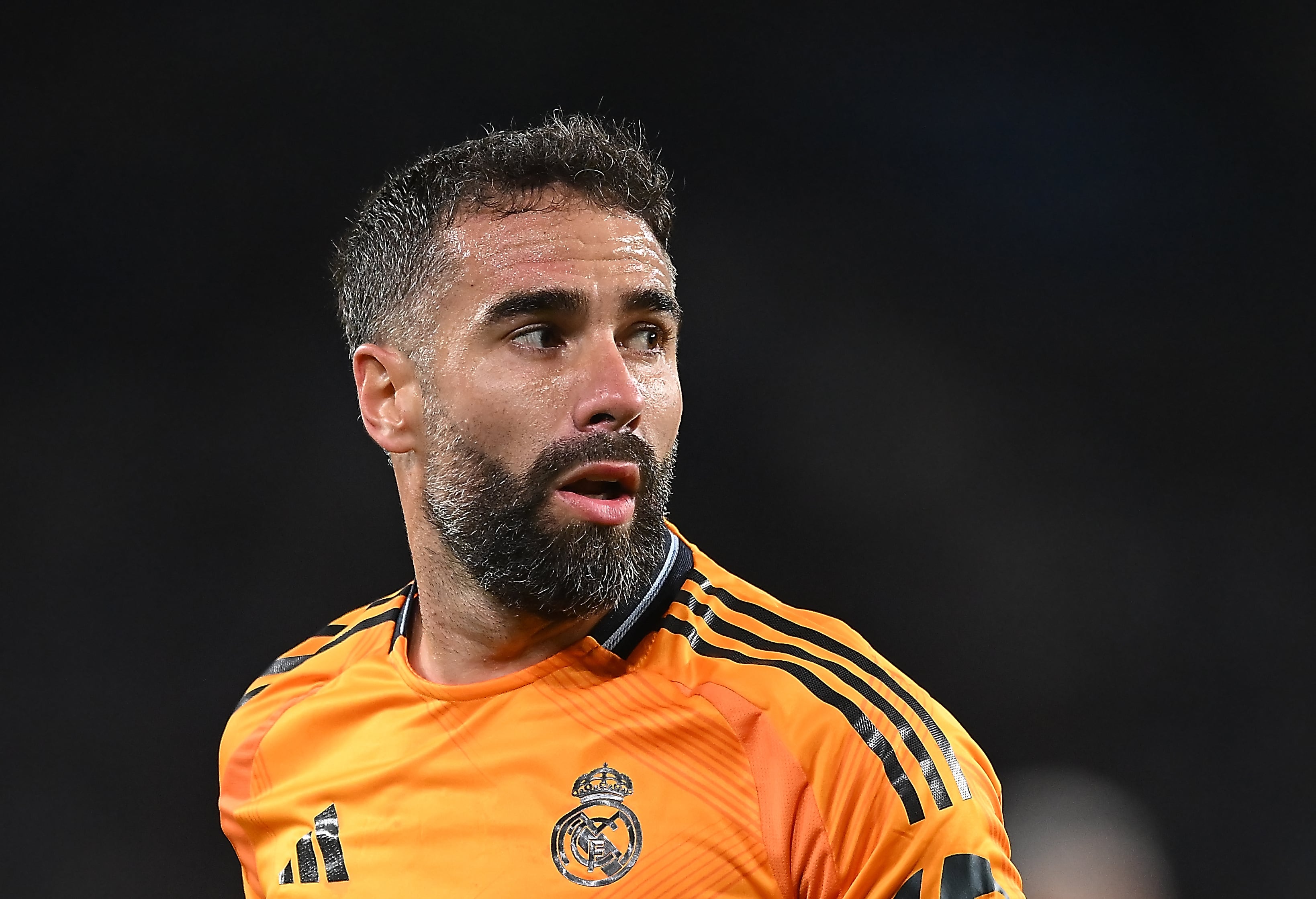 Daniel Carvajal, durante un partido de Liga con el Real Madrid