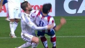 Penalti de Sergio Ramos sobre Raúl García