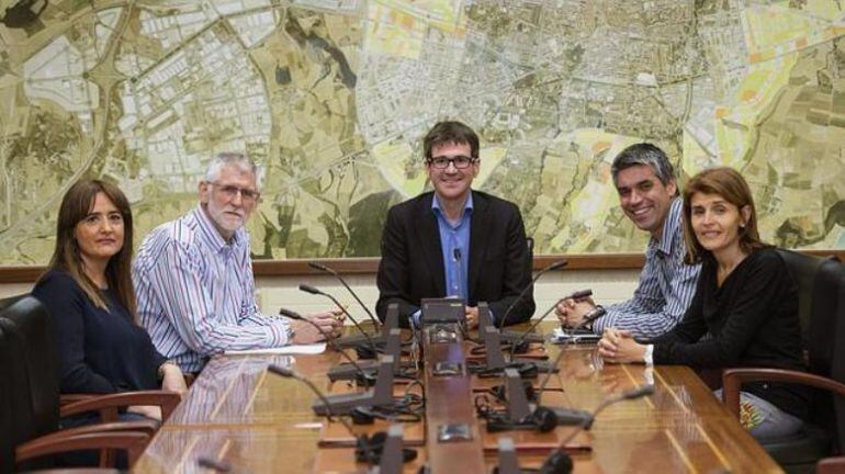 Primera reunión de la Junta de Gobierno local del Ayuntamiento de Vitoria