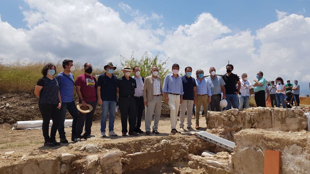 Visita a las obras del castillo de Planes
