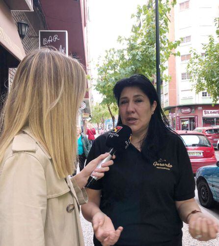 Raquel Contreras, dueña del Bar Gerardo en el barrio Delicias