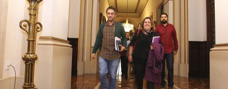 Xulio Ferreiro, Rocío Fraga y Xiao Varela.