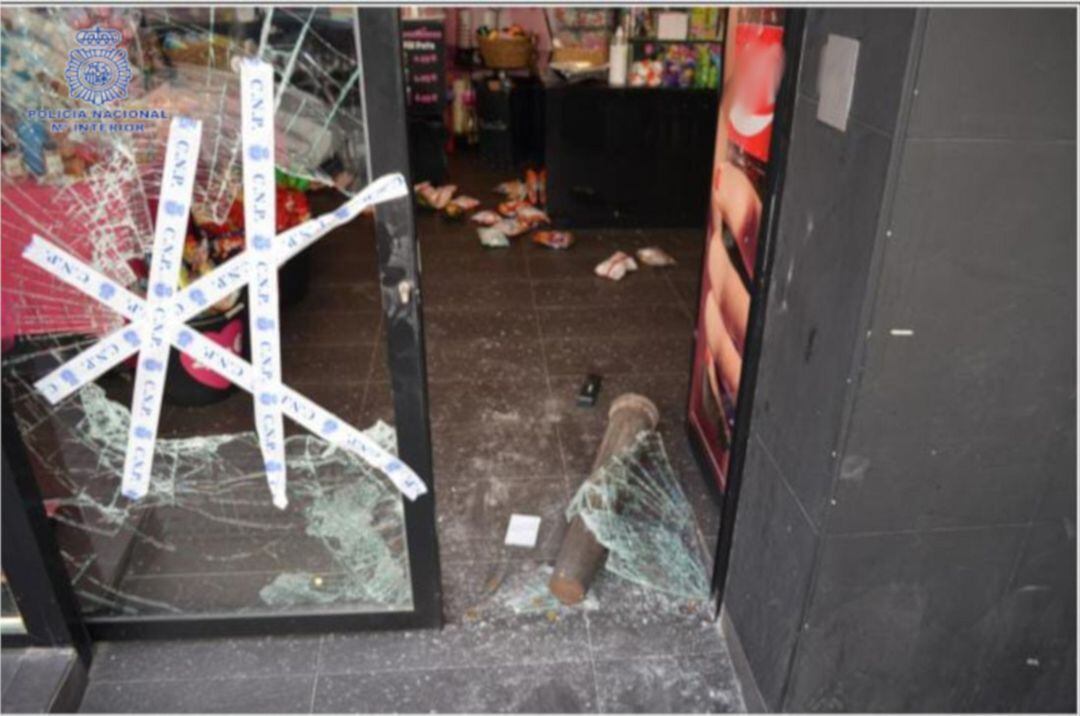 Uno de los locales afectados