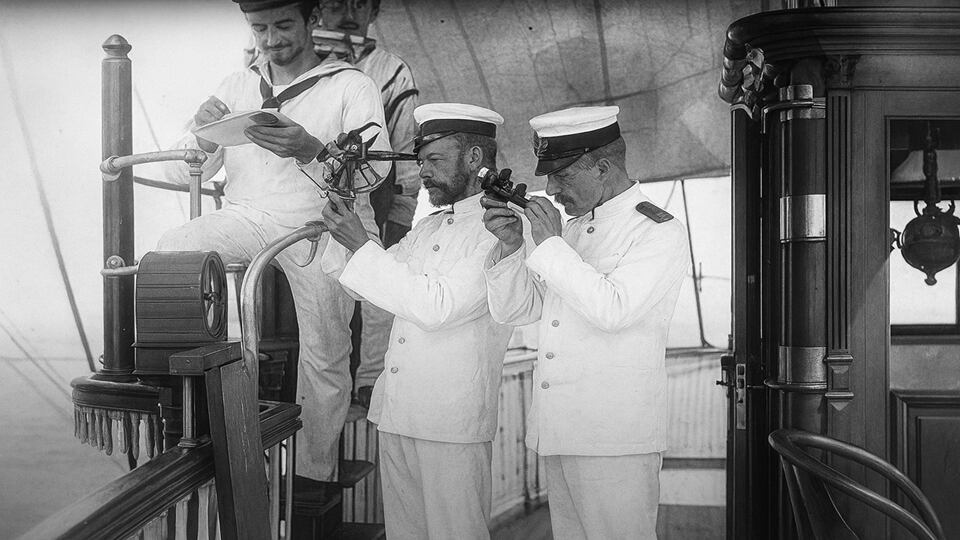 Tripulación de la Gneisenau unos días antes de la tragedia en Málaga