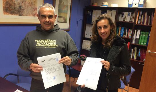 Els dos regidors del grup municipal a l&#039;ajuntament de Tarragona han entrat aquest dimecres la petició a Alcaldia.