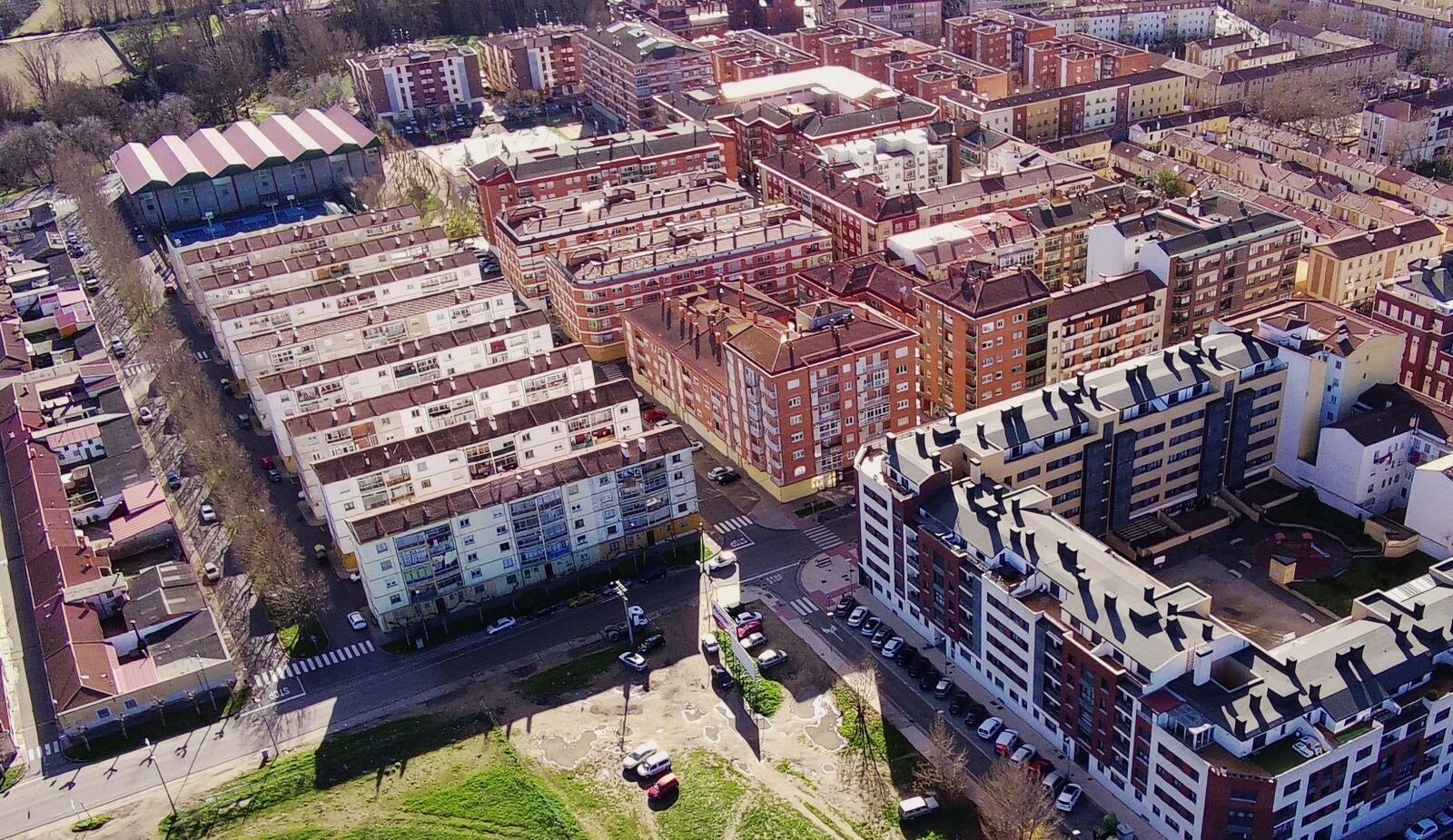 Vista aérea del barrio de Santa Catalina de Aranda
