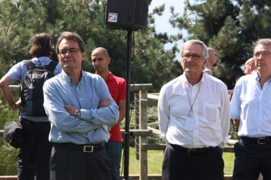 El president de la Generalitat, Artur Mas, aquest dissabte a Sant Hilari Sacalm, on ha clausurat l'Escola d'Estiu de Convergència