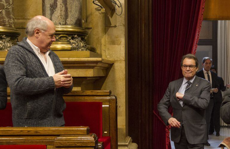 Artur Mas y Lluís Rabell, en una fotografía de archivo. 