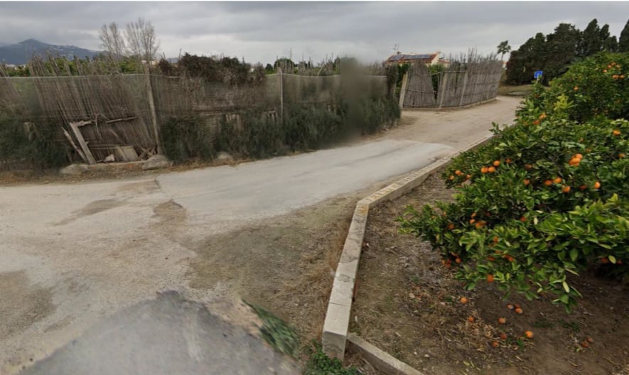 Camino rural Burguera en Oliva.