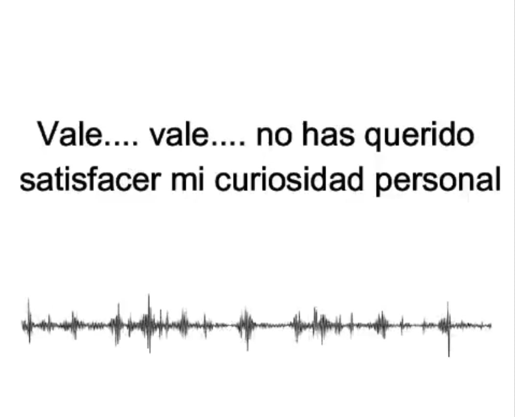 La entrevistada compartió la grabación en Twitter acompañándola con la transcripción de la conversación