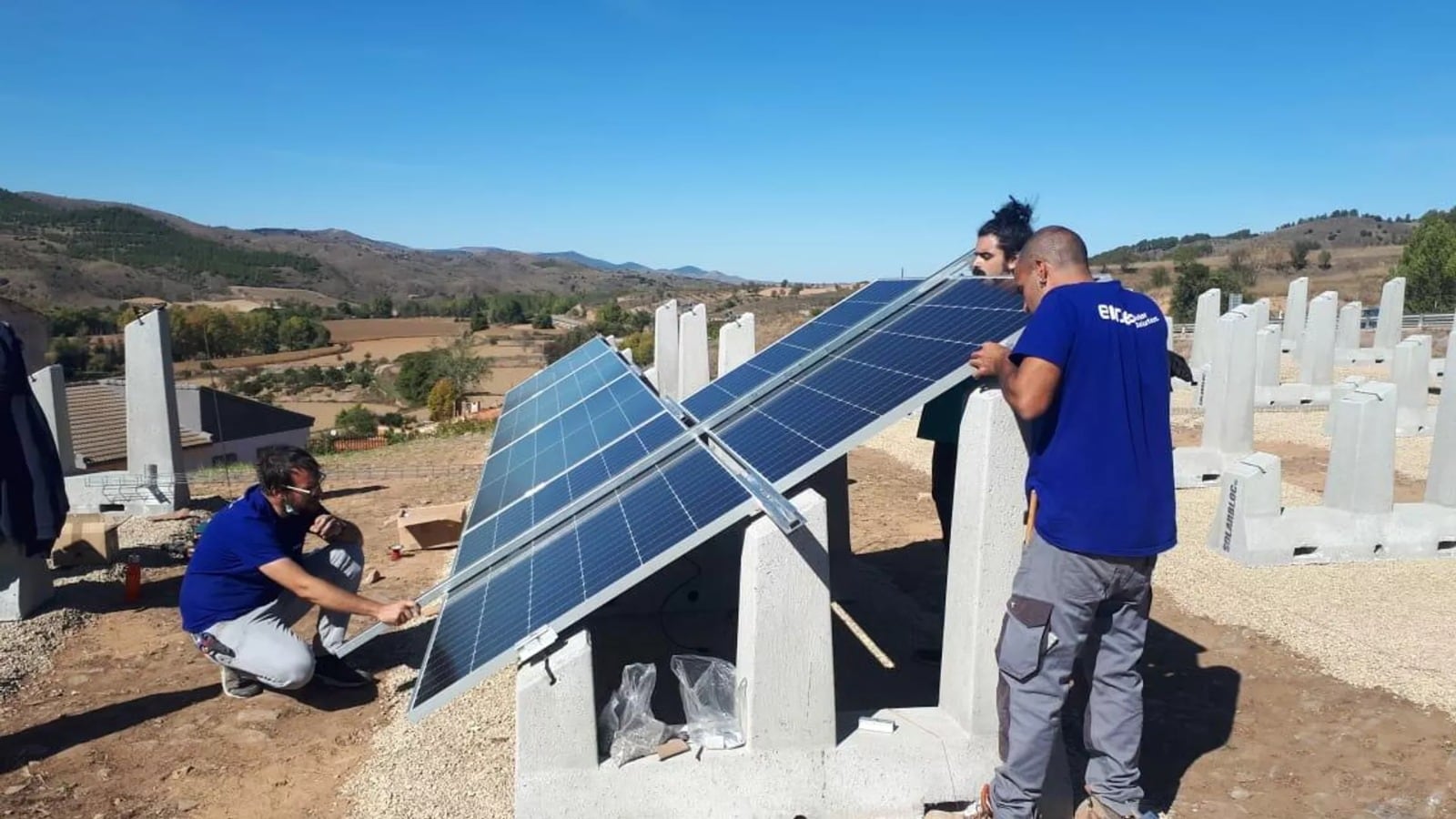 El huerto solar que abastecerá a Luco de Jiloca comenzará a generar energía el martes