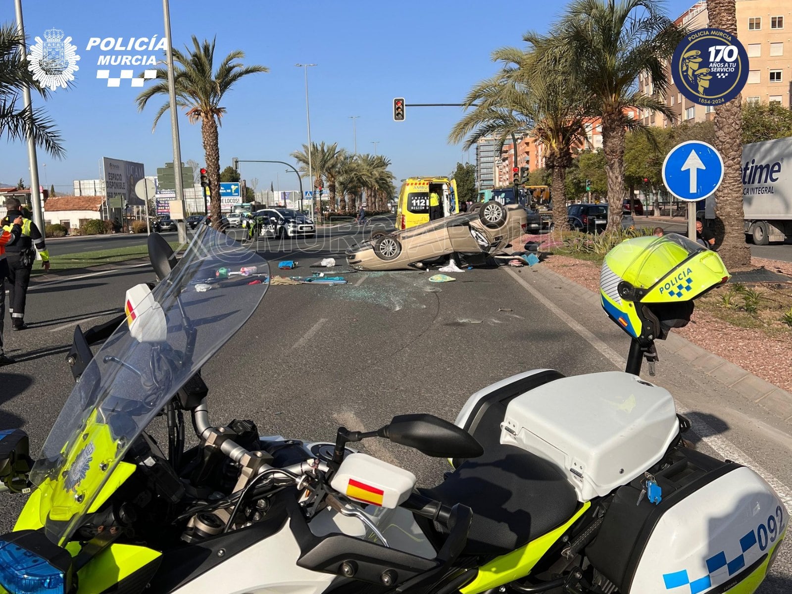 Accidente de tráfico en la Ronda Sur de Murcia