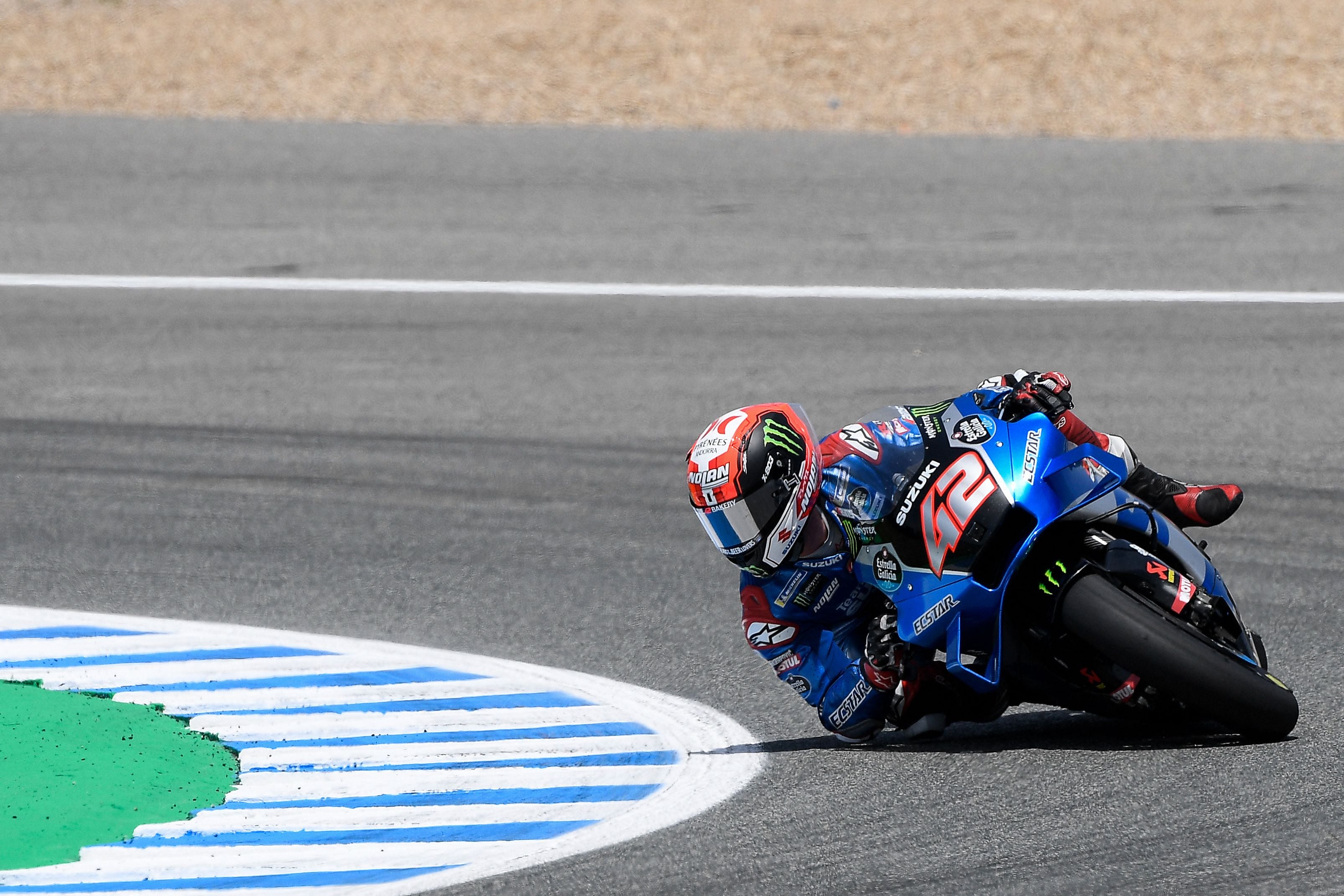 Alex Rins, en Jerez.