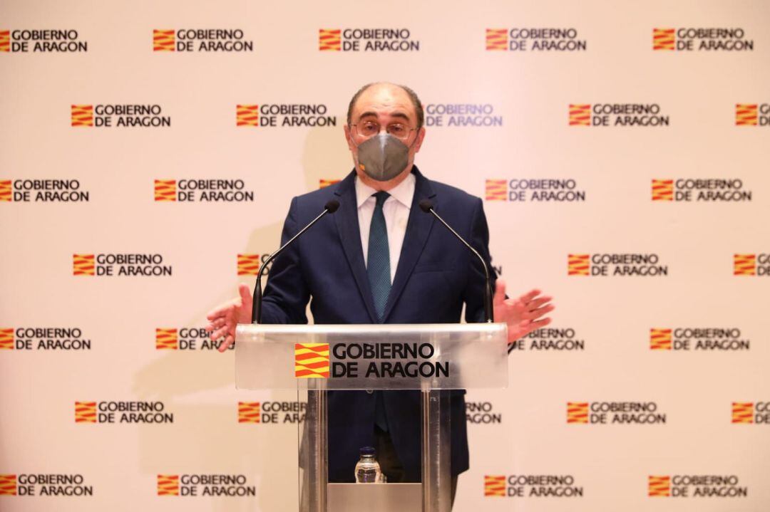 El presidente de Aragón, Javier Lambán