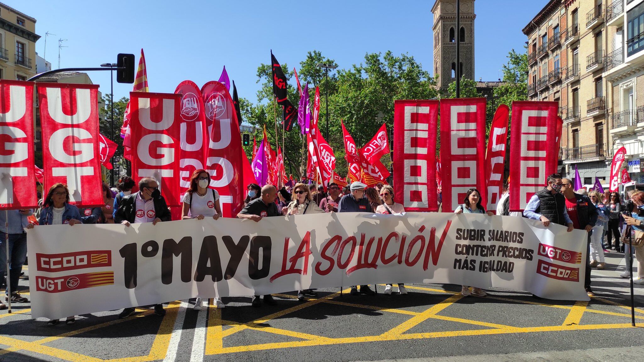 Manifestación del 1 de Mayo 2022 en Zaragoza