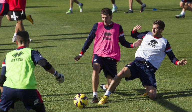 Trashorras en un entrenamiento 