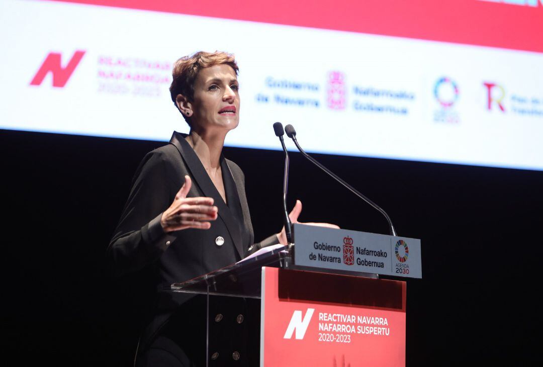 La presidenta de Navarra, María Chivite
