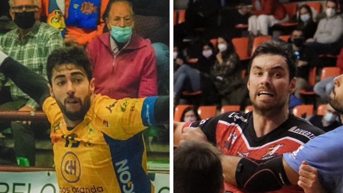 Los jugadores de balonmano arandinos, Víctor Megías 'Pino' (Villa de Aranda) y Alberto González 'Pinillos' (San Pablo Burgos) repasan la previa del derbi del Príncipe de Asturias