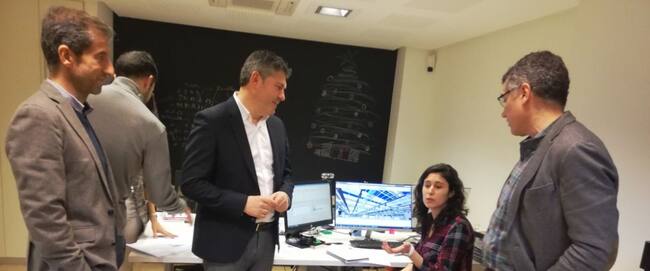 El delegado de la Xunta, Ovidio Rodeiro, en el centro, presentó el balance