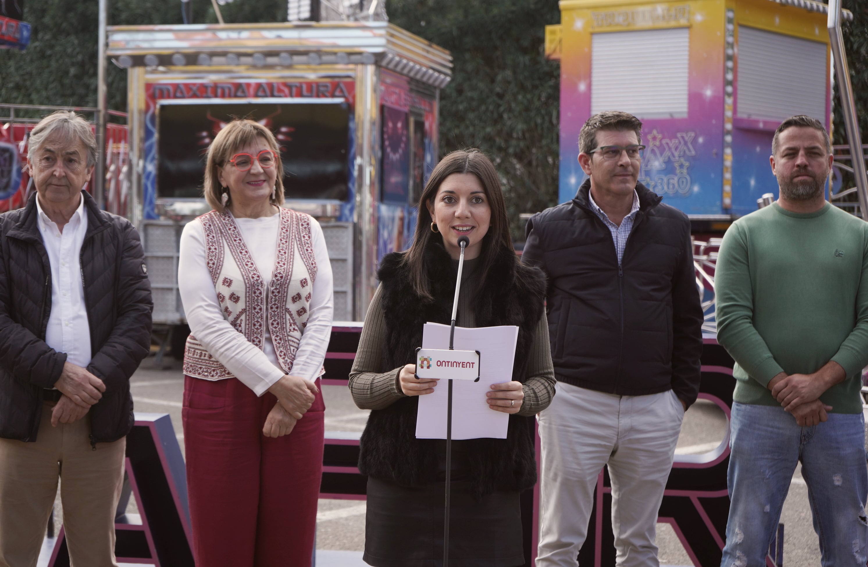 La concejala de Fira, Festes i Tradicions, Àngels Muñoz, durante la presentación oficial de la Fira de Ontinyent 2025