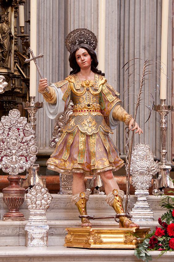 San Germán de La Roldana que salía tradicionalmente en el Corpus, ahora lo hace una talla de Villegas