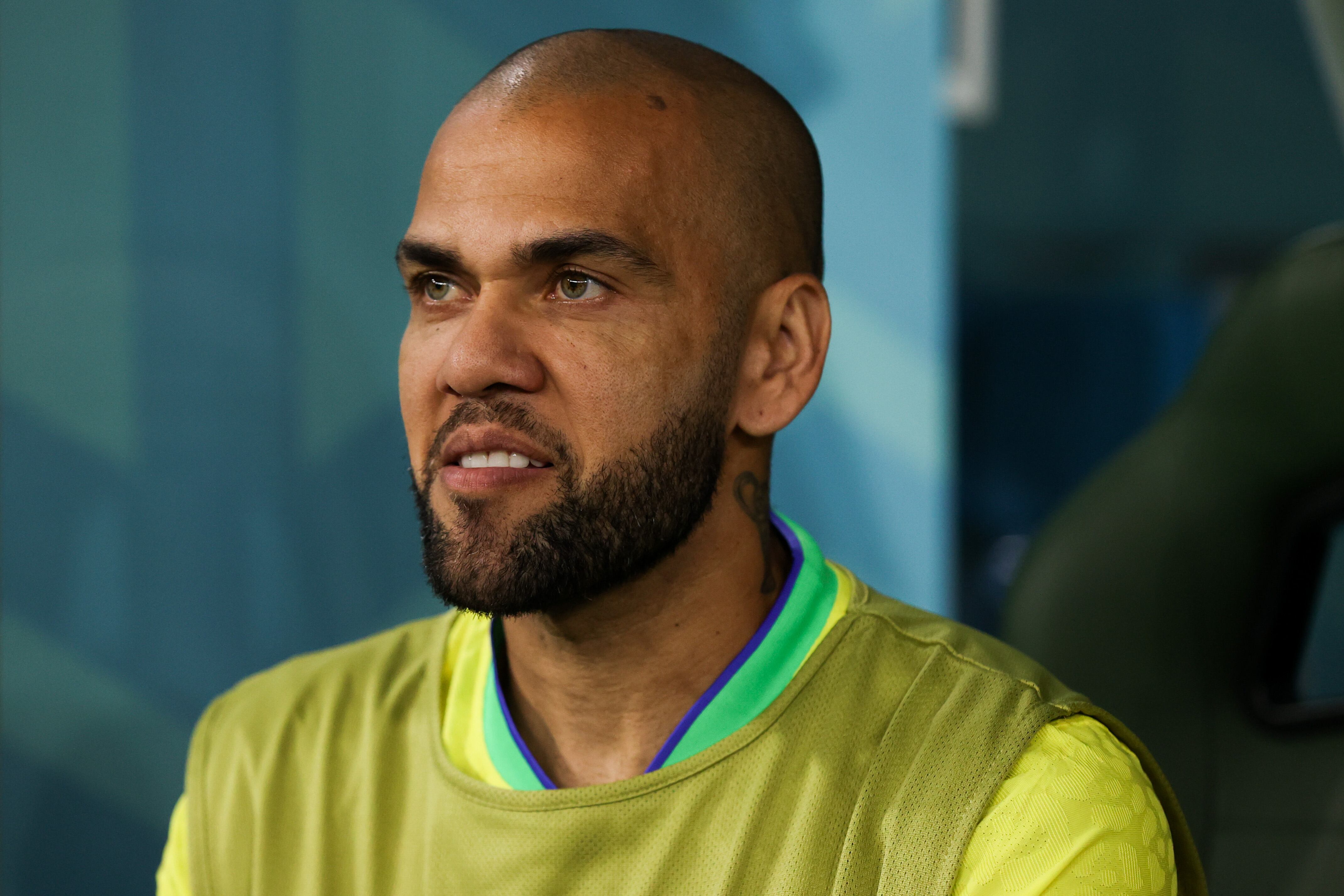 Alves, durante el partido de Brasil ante Croacia.